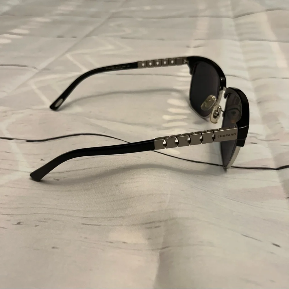 Shiny Nickel Silver Chopard SCH B30 579P Sunglasses